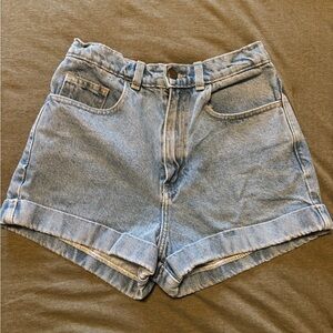 American Apparel High Waisted Jean Shorts